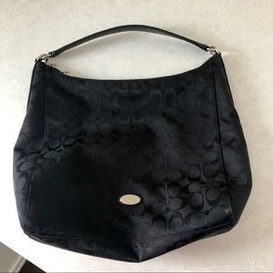 Like New Black Signature Coach Purse